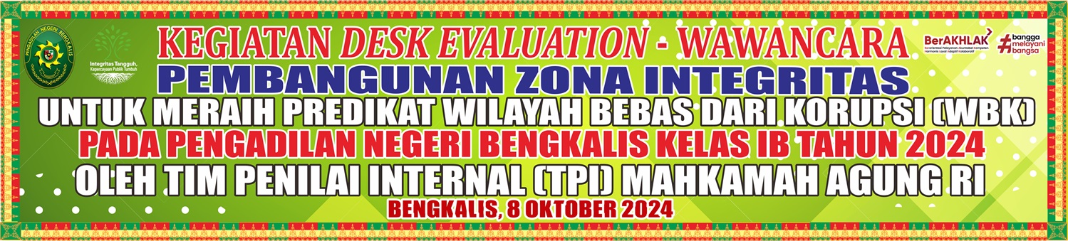 Desk Evaluasi Zona Integritas WBK PN Bengkalis 2024